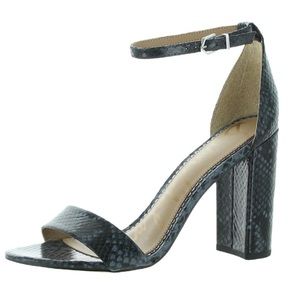 Sam Edelman Yaro Womens Snake Print Leather Heels